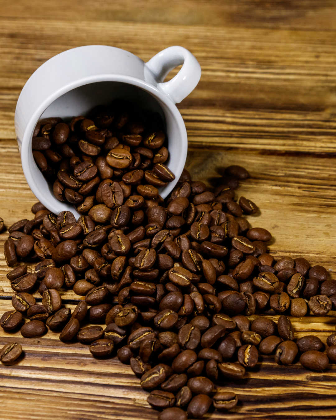 coffee beans and mug