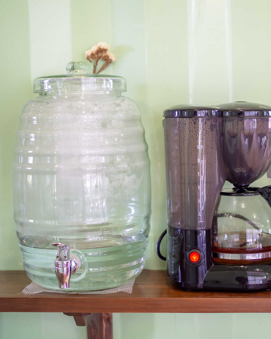 water and coffee