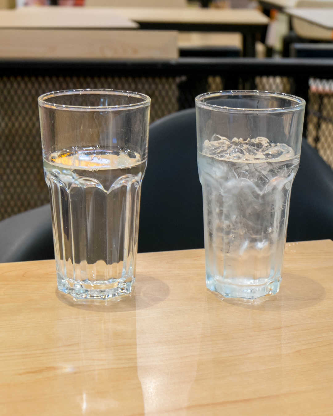 2 glasses of water