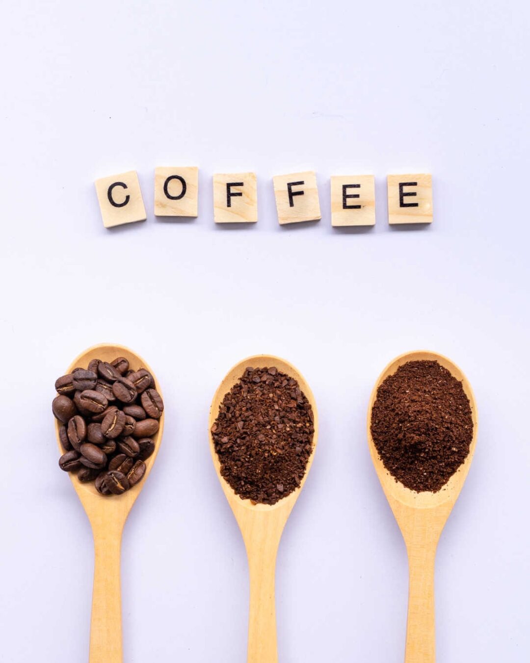 different coffee grinds