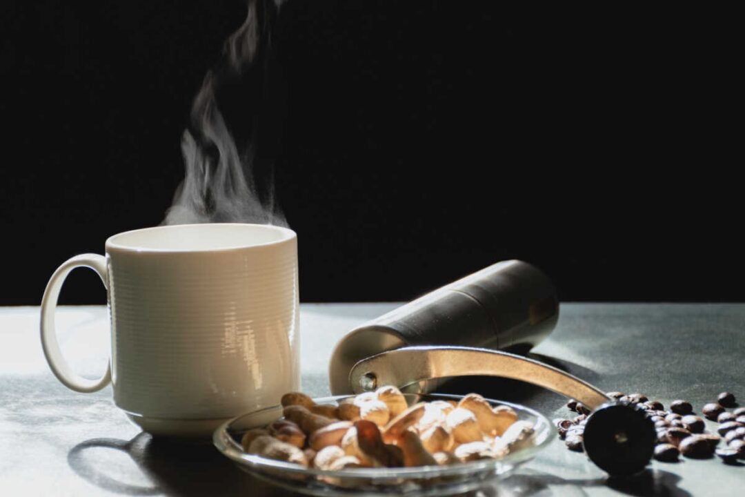 coffee mug and grinder