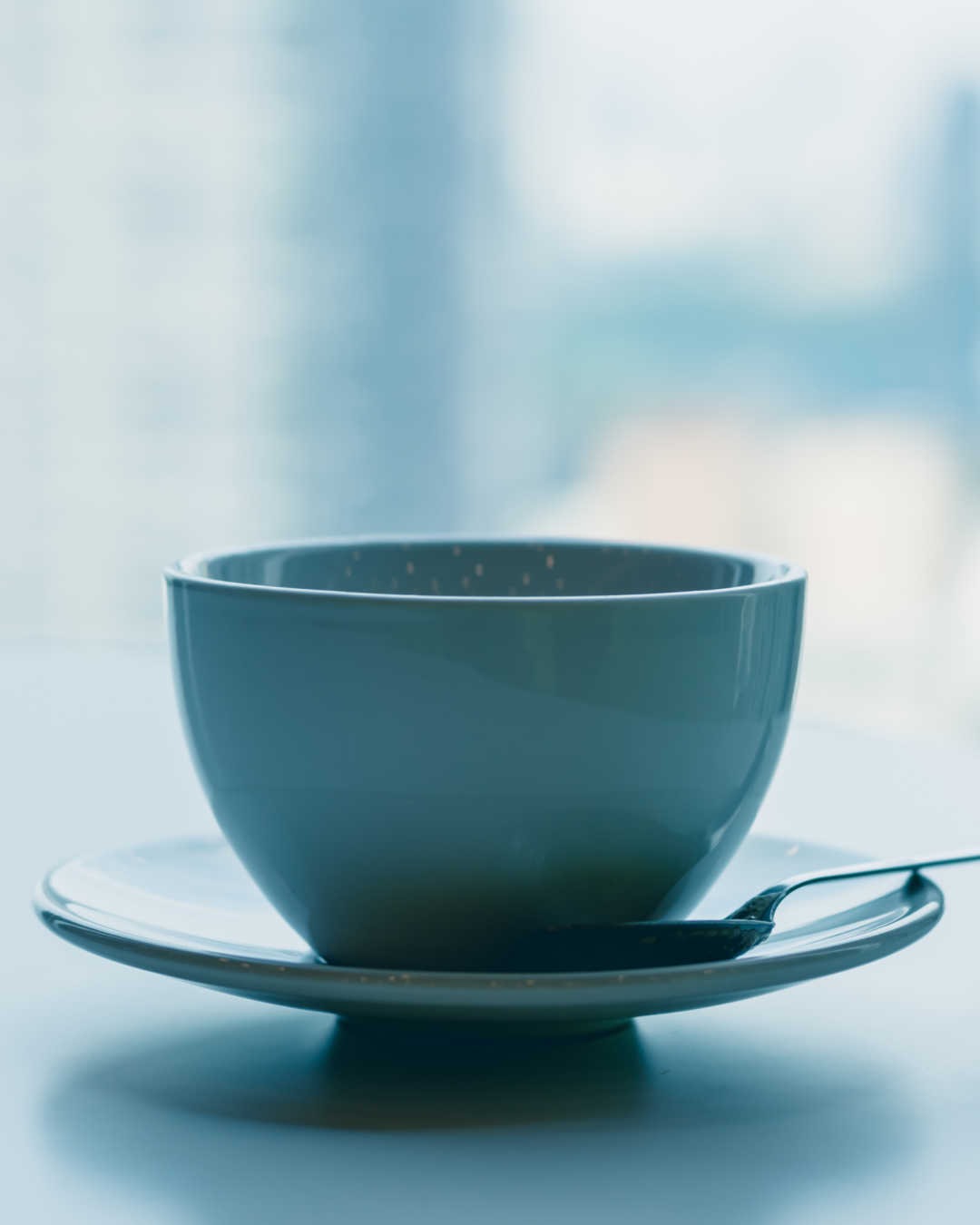 coffee next to window
