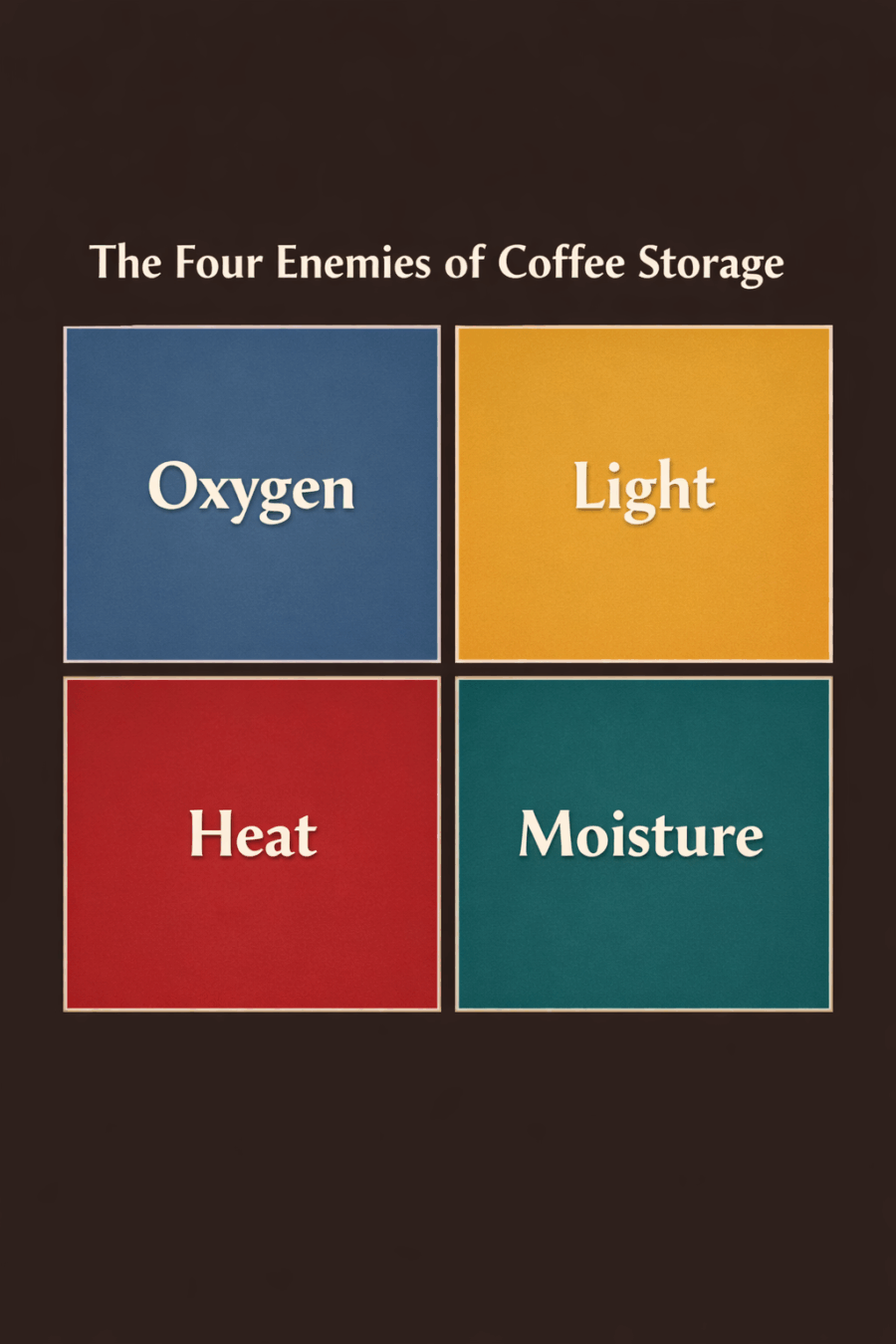 4 enemies of coffee storage