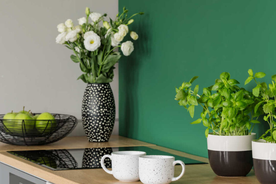 coffee cups in kitchen
