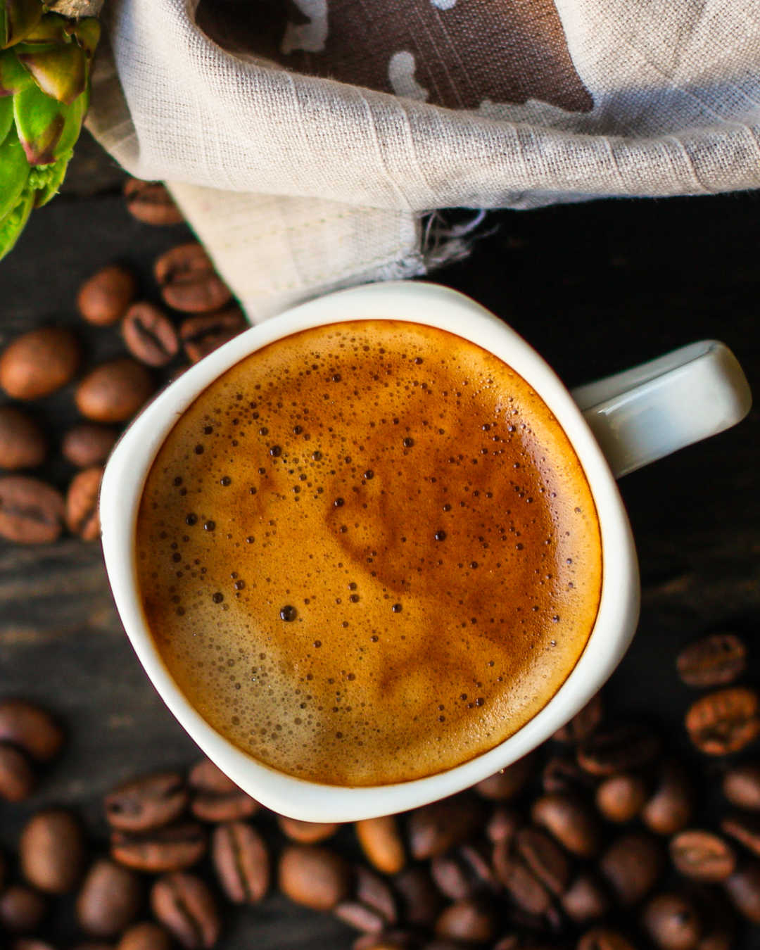 robusta coffee in mug